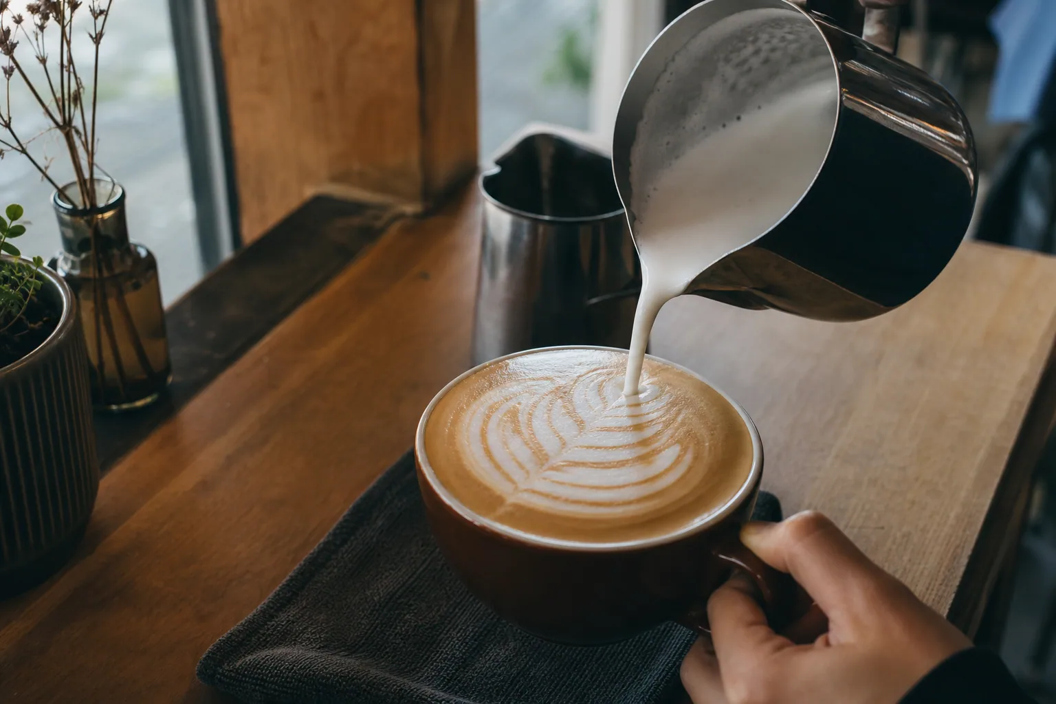 Sådan laves en latte - proportioner og teknik