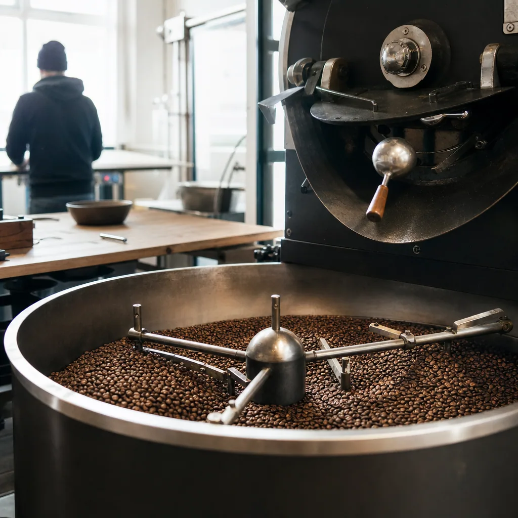 Levende planter i hele kaffe-rummet