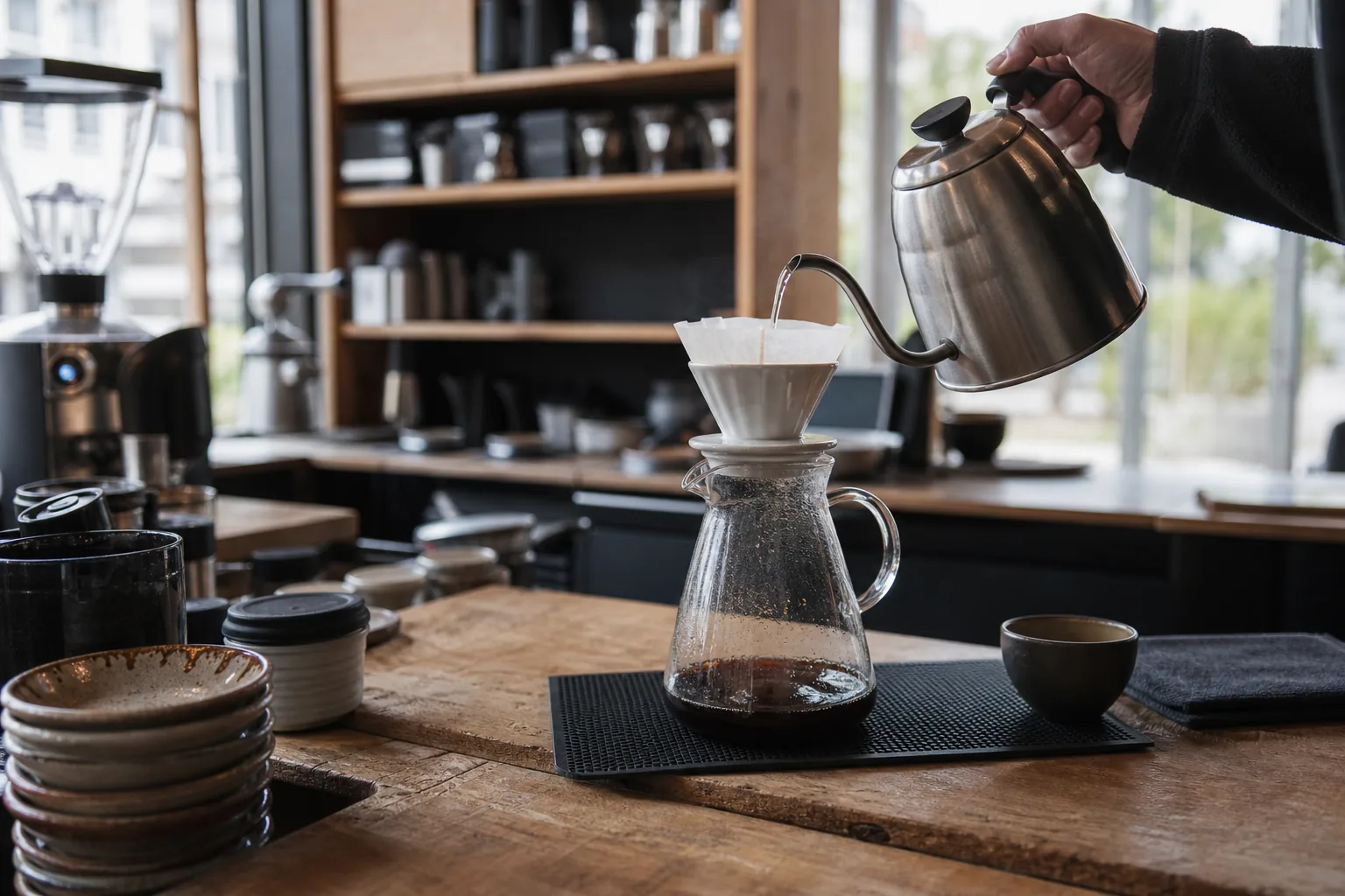 Håndbrygget Kaffe fra Hele Verden detalje