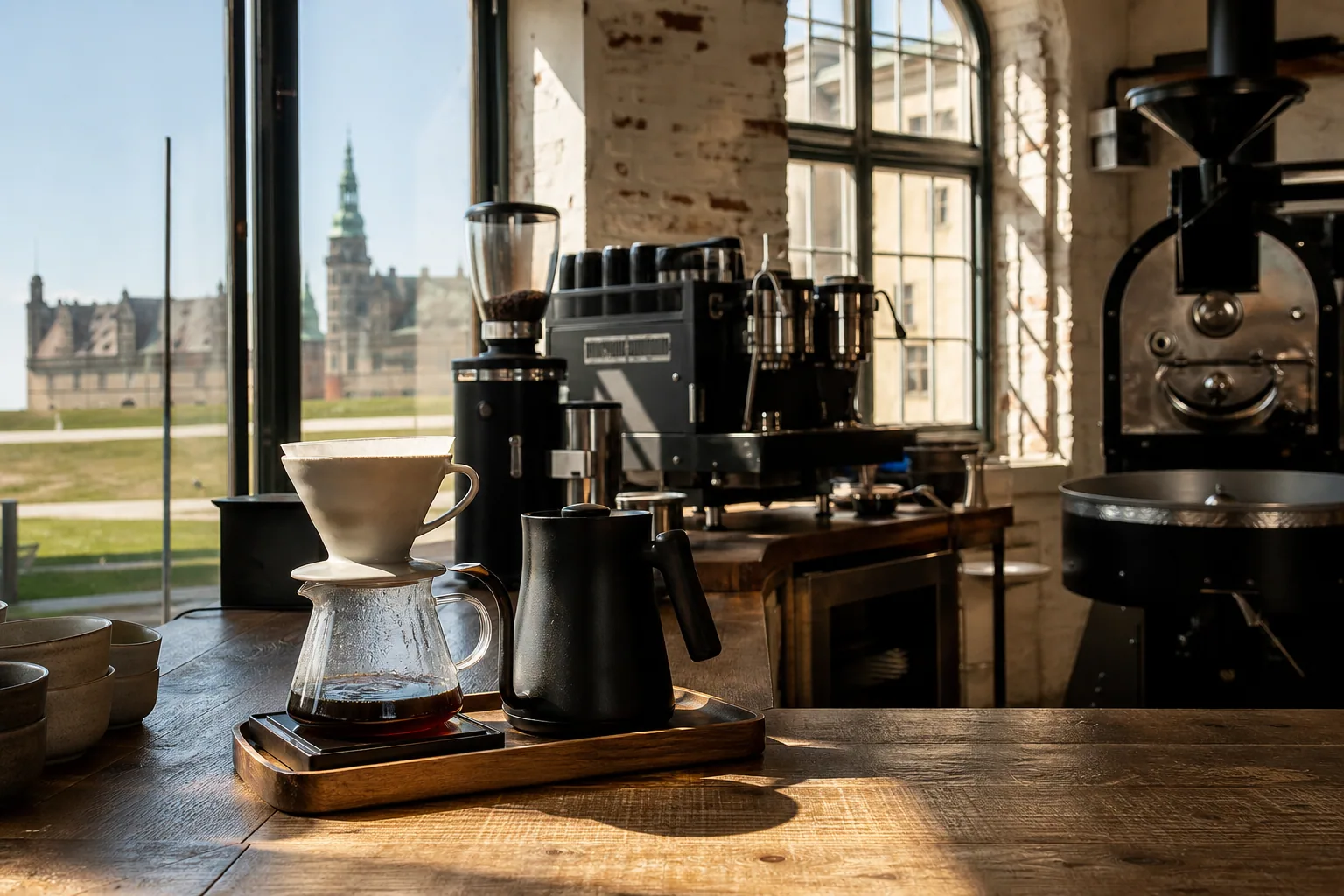 Ristning af kaffebønner på Strandvejsristeriet