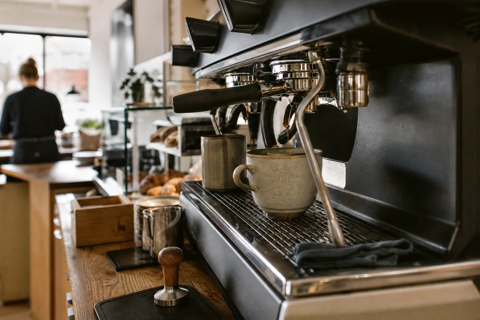 Kaffebaren storefront på Terlings Alle, Kolding