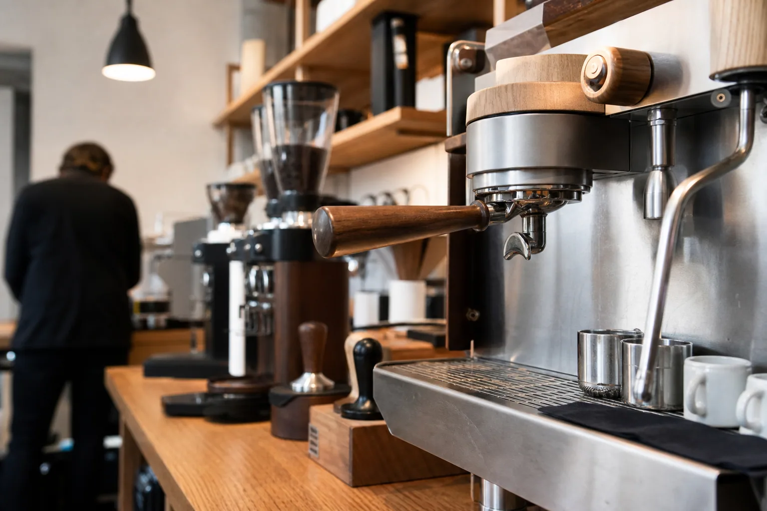 Indretning hos specialty-kaffebar