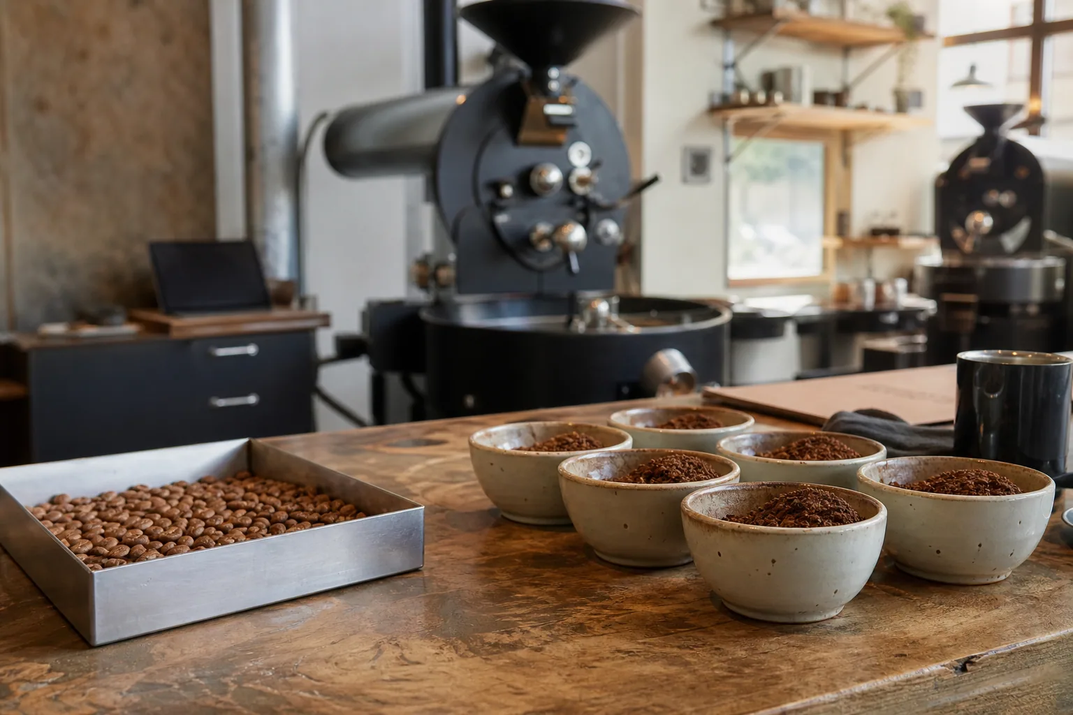 Specialty coffee designet omkring arbejdet detalje