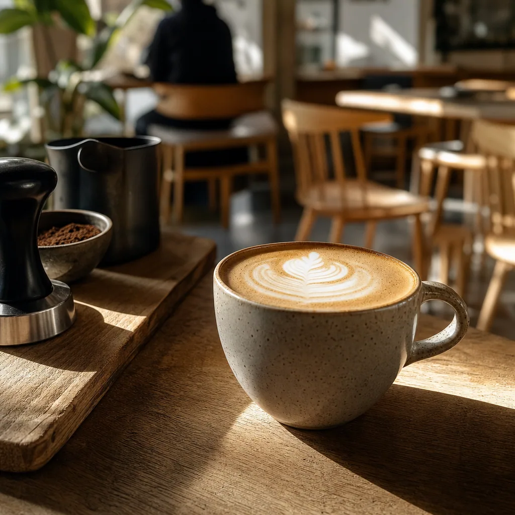 Specialty kaffe serveret i varmt miljø