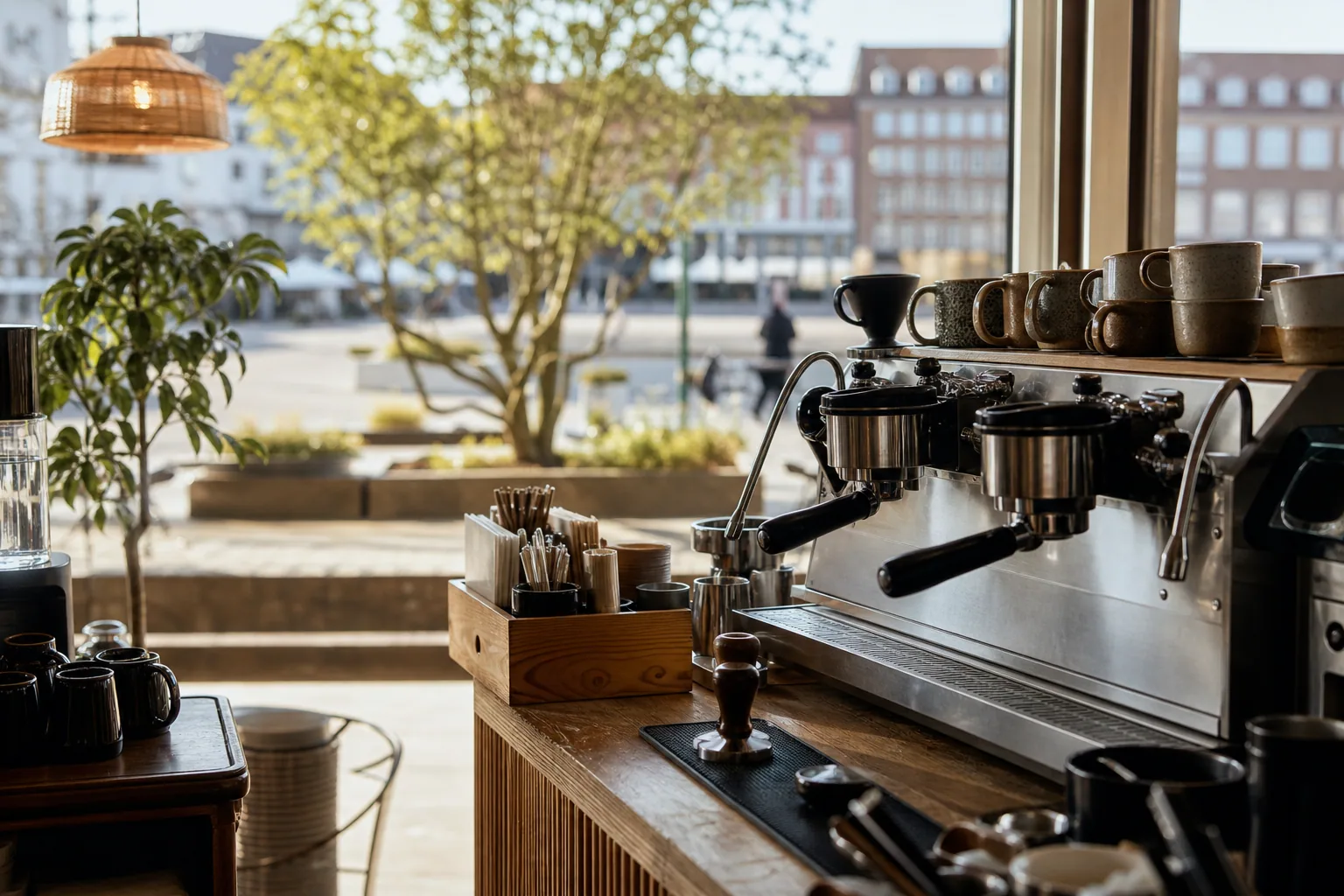 Espresso House Vejles stue med moderne skandinavisk indretning