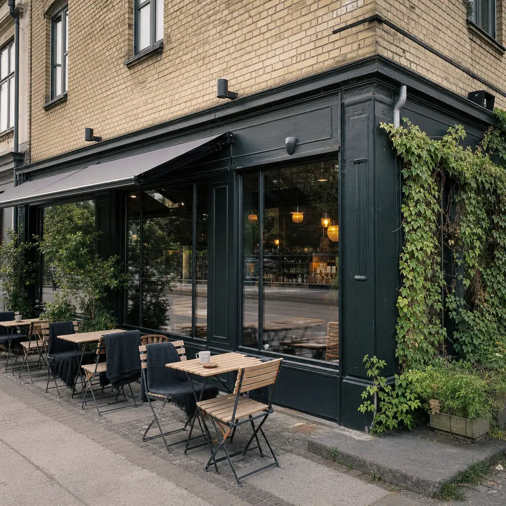 Fronten af Kaffebaren Øgaden
