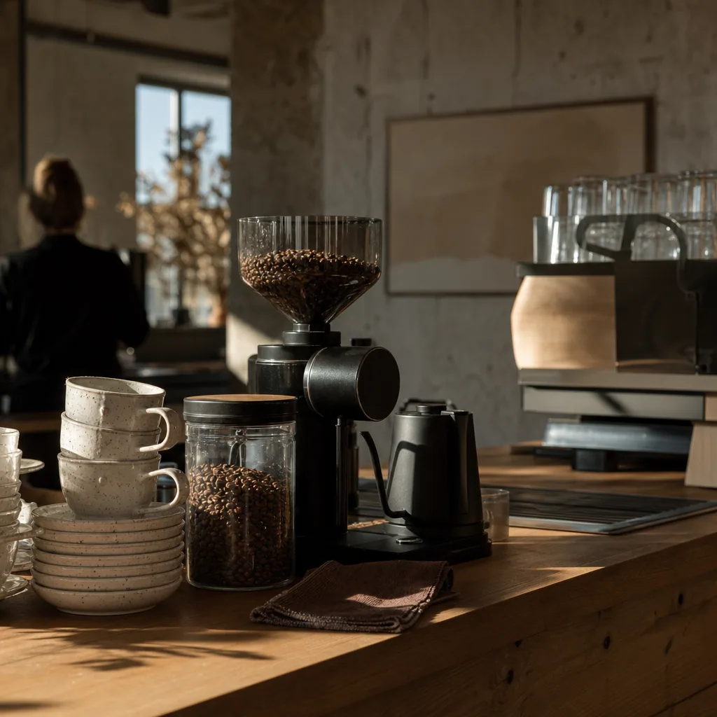 Barista bag disken på Frellsen Kaffe