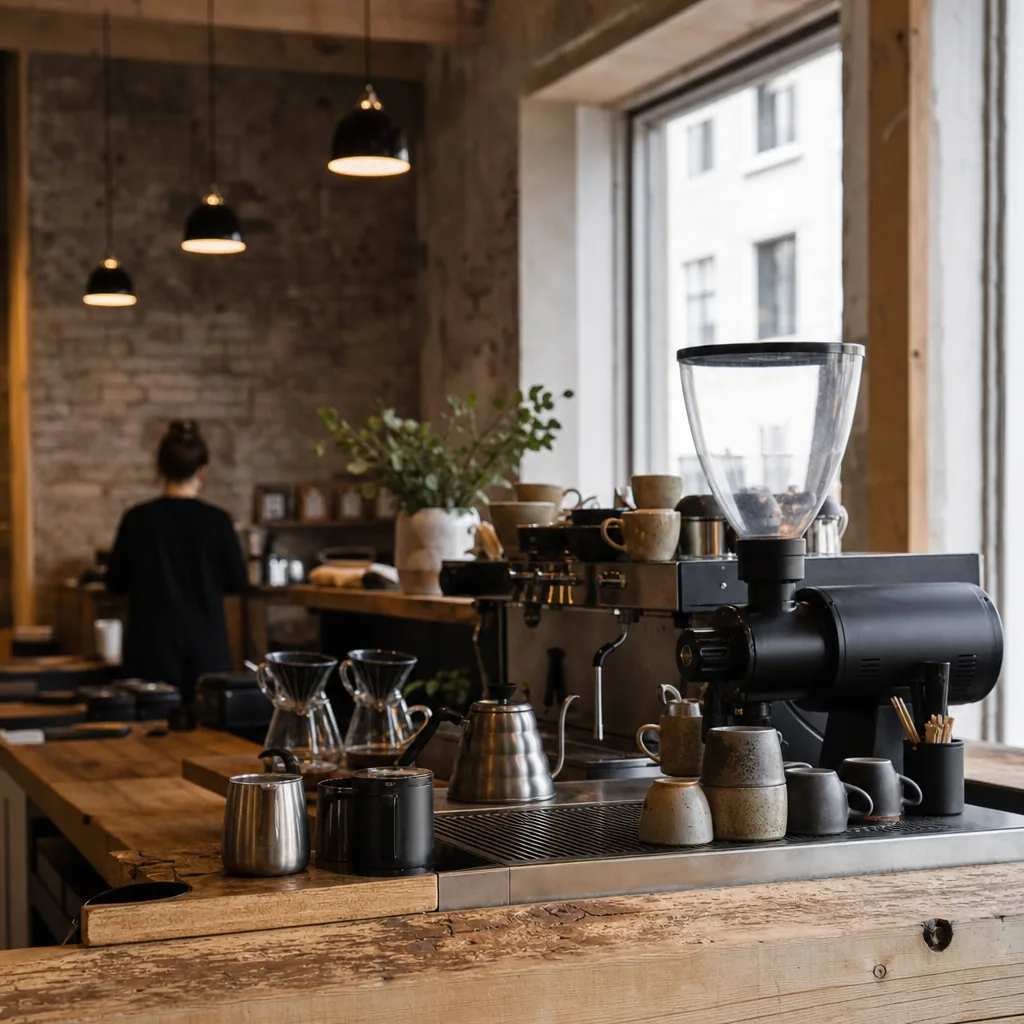 Indretning og stemning på Kaffebaren