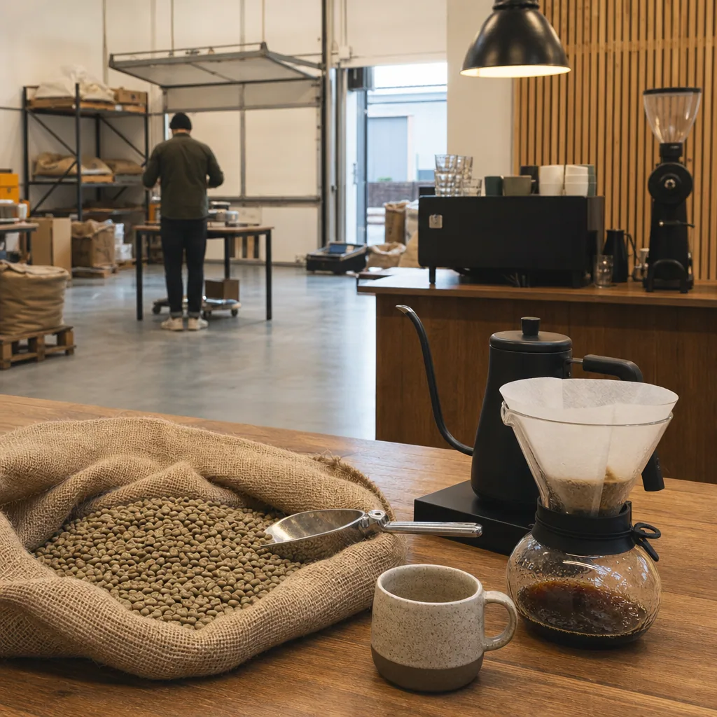 Specialty kaffe serveret hos EverBean i klassisk kop