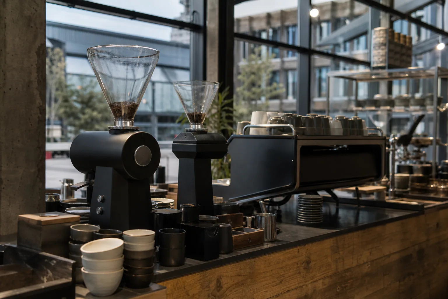 Coffee Collective bar og seating område i Torvehallerne