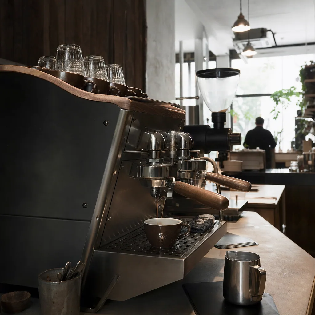 Espresso shot på Coffee Collective