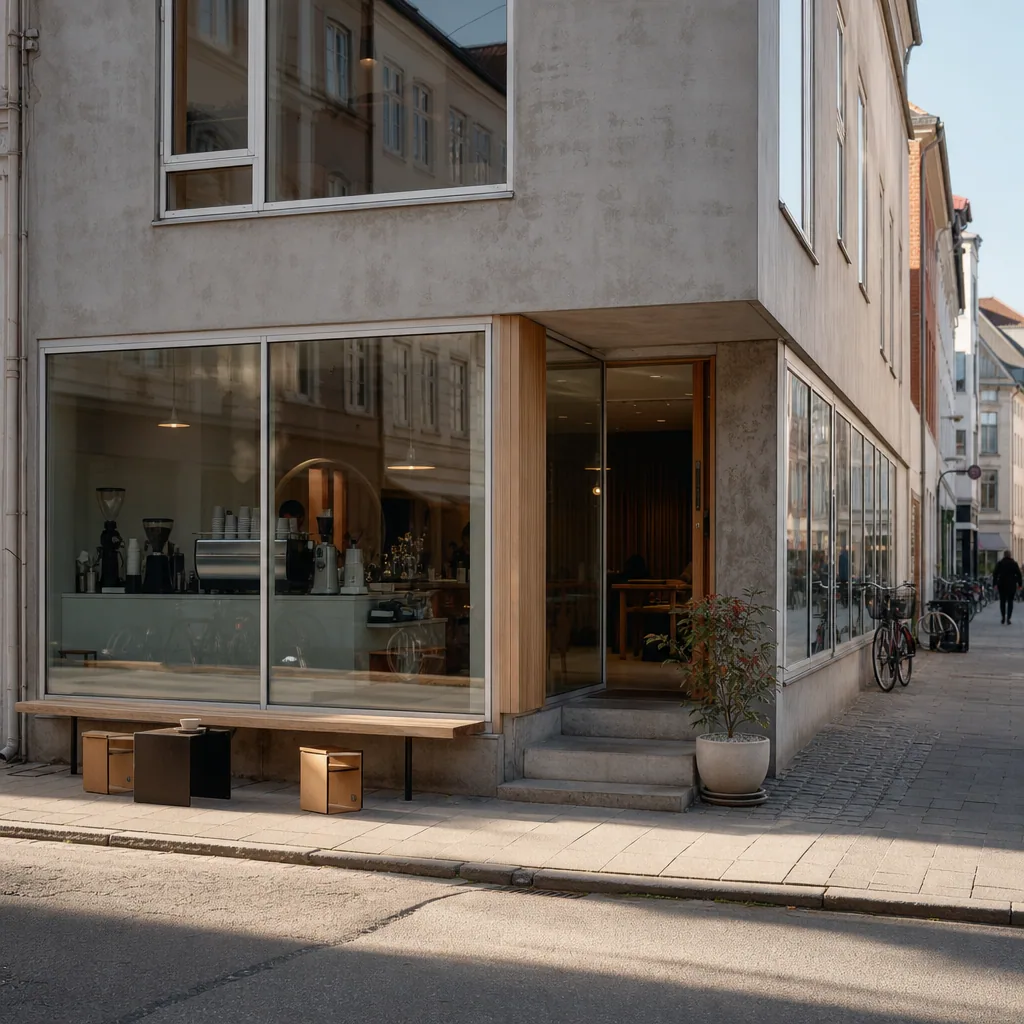 Coffee Collective indgang på Guldsmedgade