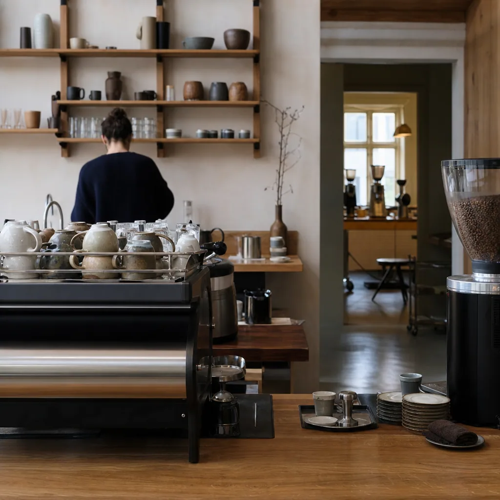 Risteri i gang på Coffee Collective