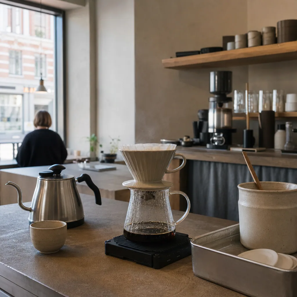 Gæster der arbejder og mødes på Europa Kaffe & Te
