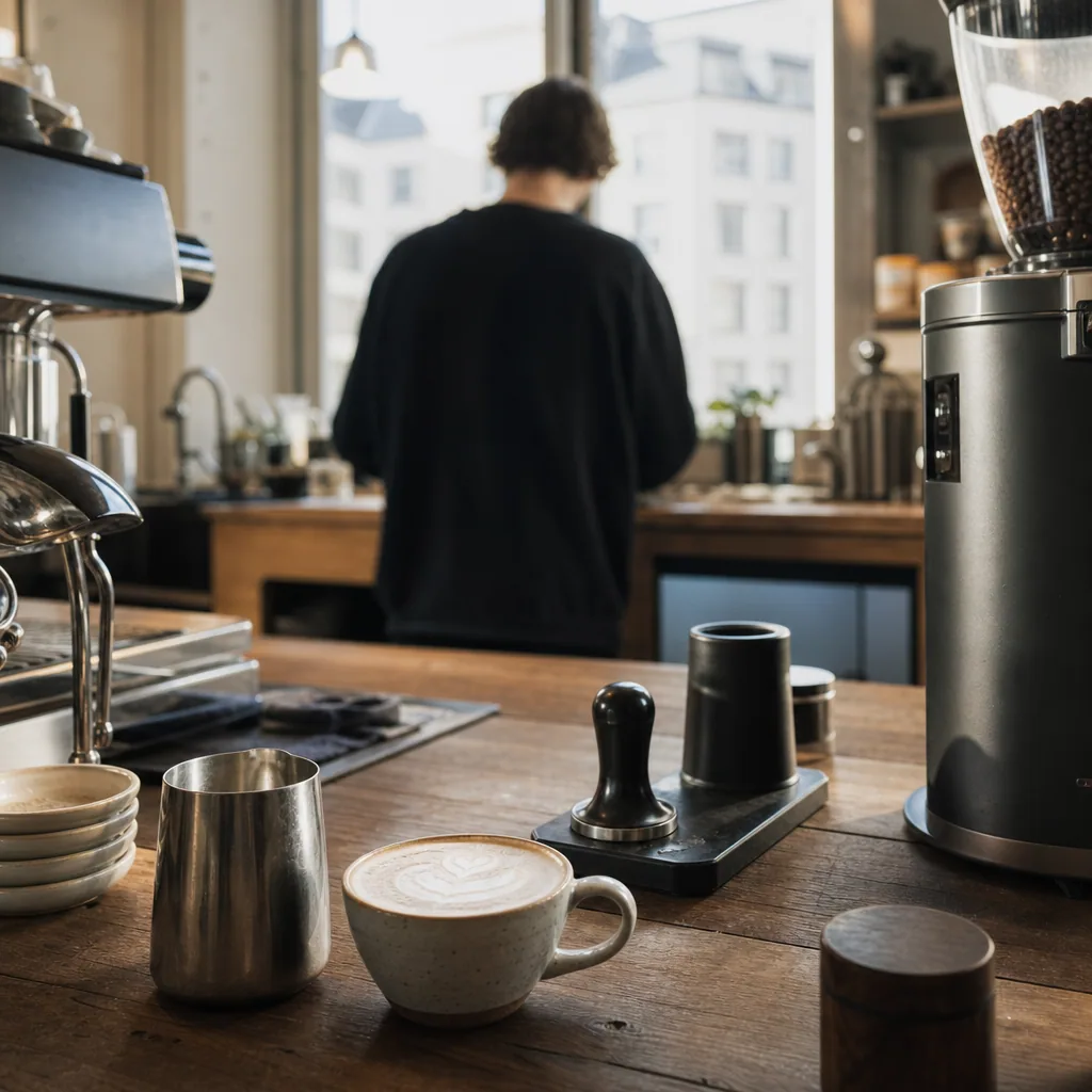 Venlig betjening ved baren hos Riccos