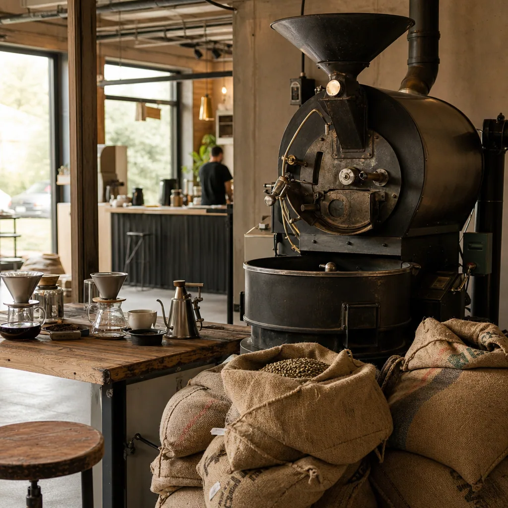 Interiør fra Kaffe Lars med autentisk indretning