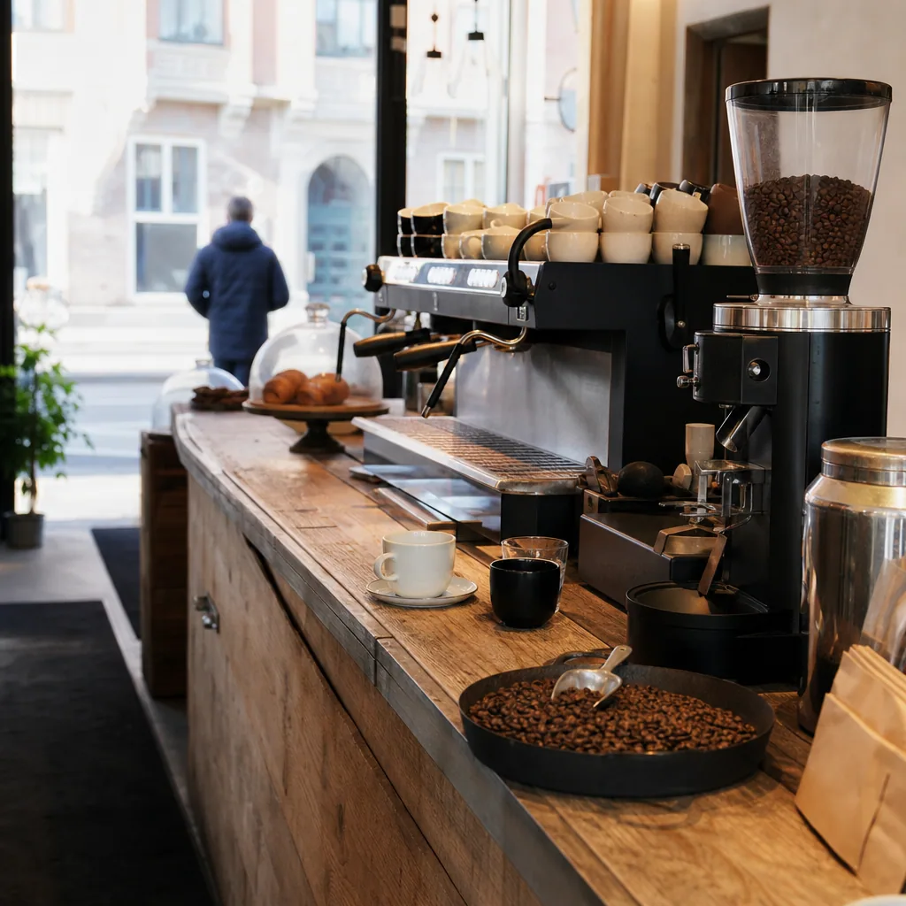Gemytlige sidepladser på Lucaffé