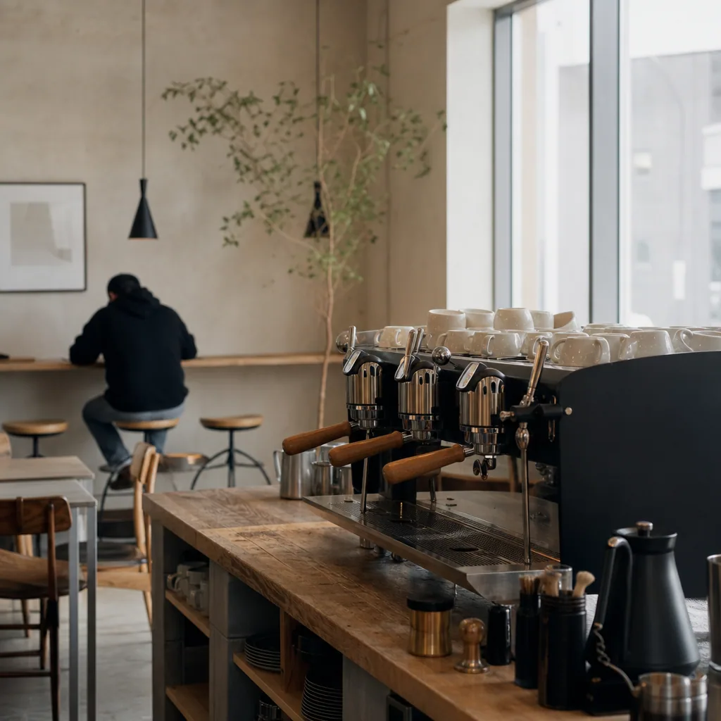 Sidepladser og barre på Kaffeexpressen