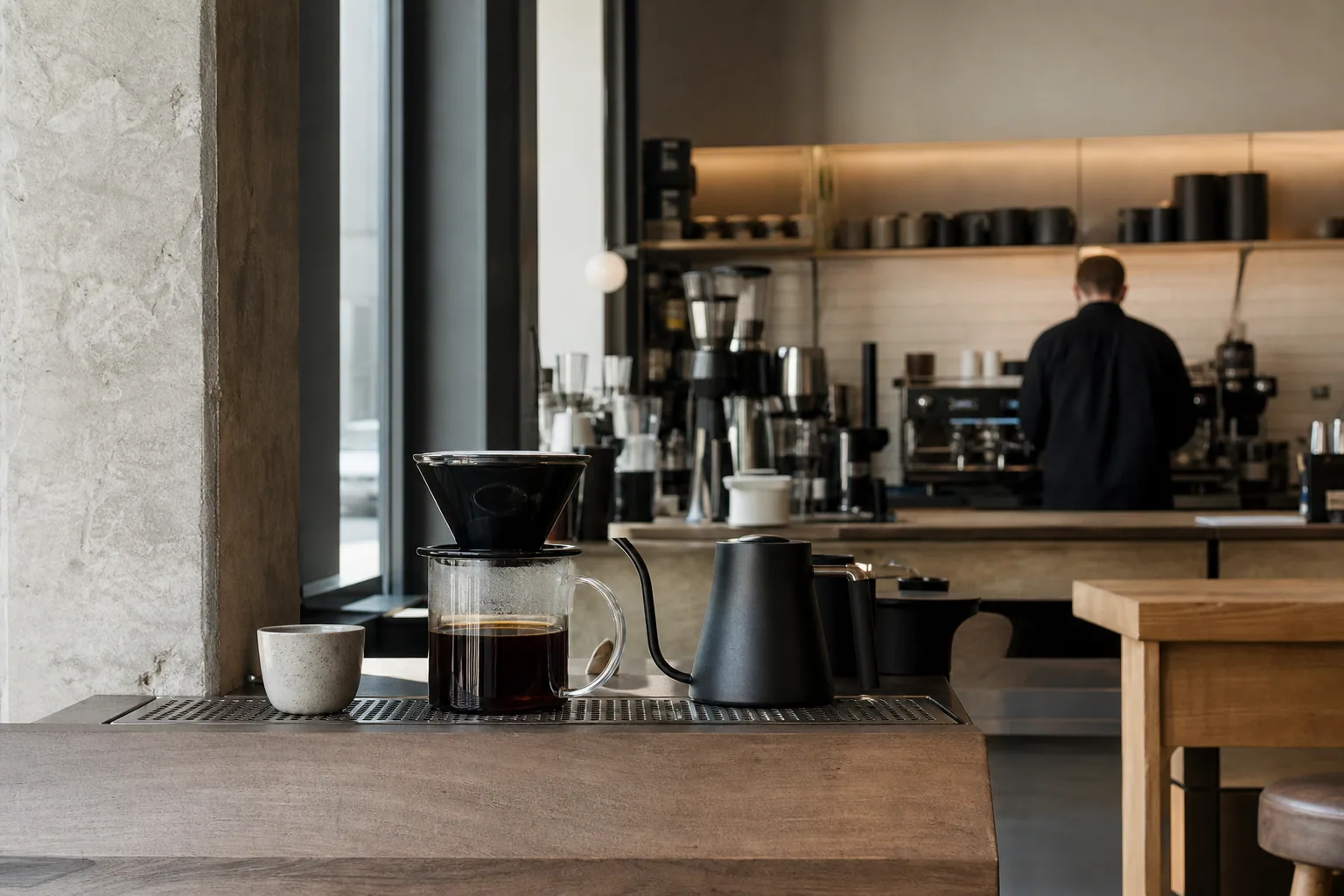 Interiør af La Cabra Aarhus med minimalisme indretning