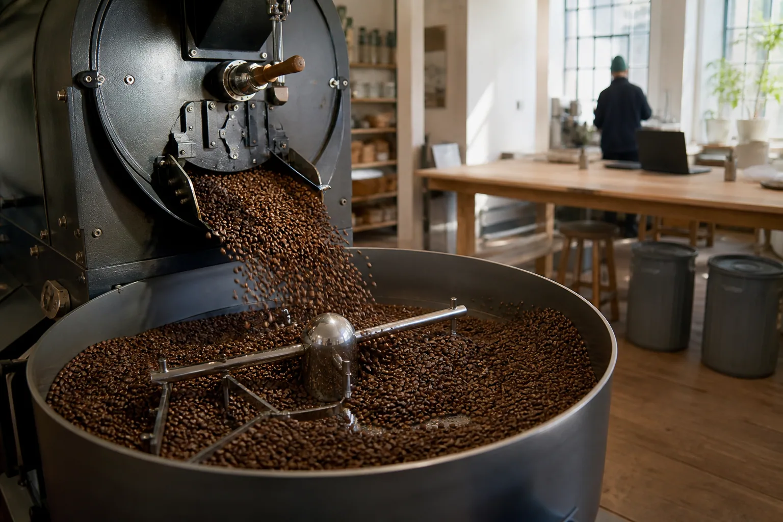 Ristede specialty coffee-bønner fra April Coffee