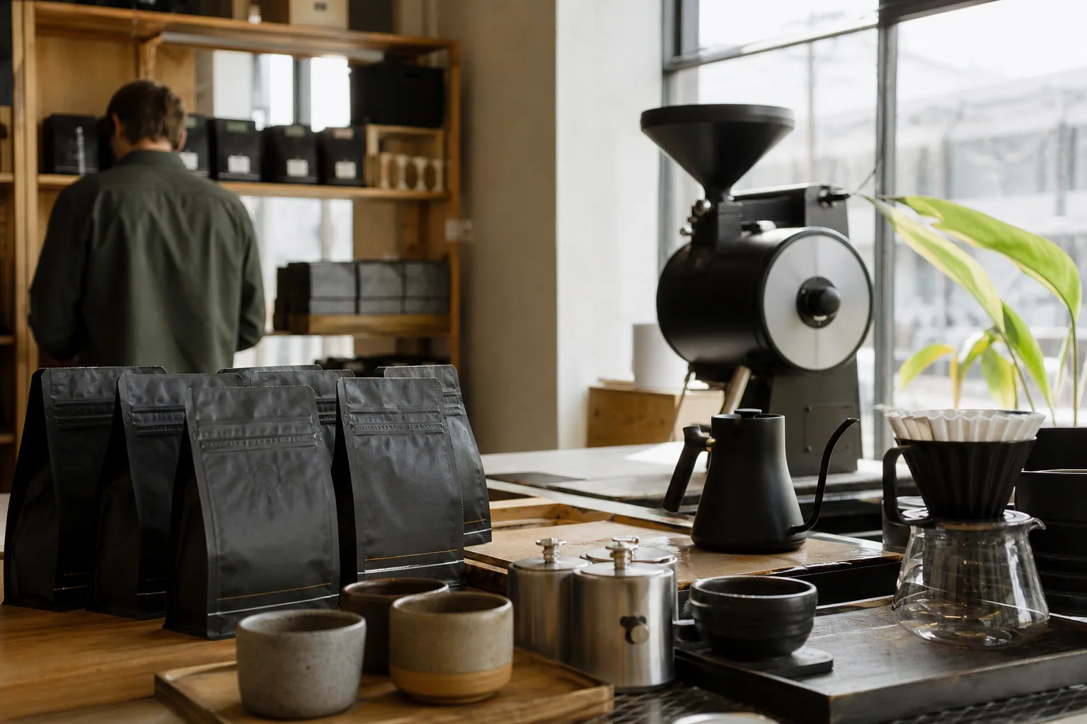 Kaffetilberedning på Kaiser Kaffe