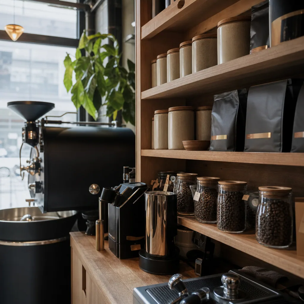 Kaffepakker og Bønner