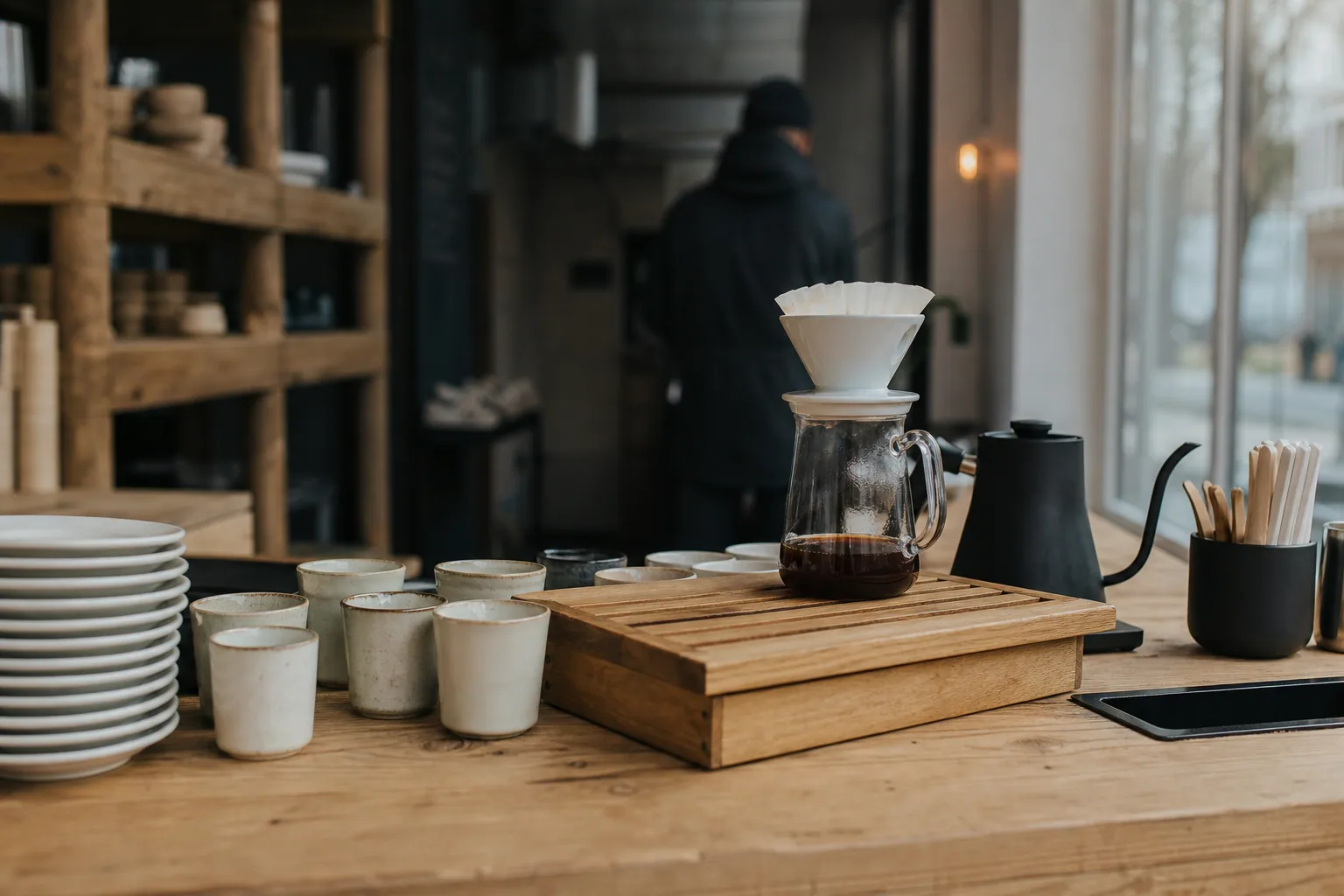 Toast og kage til kaffe