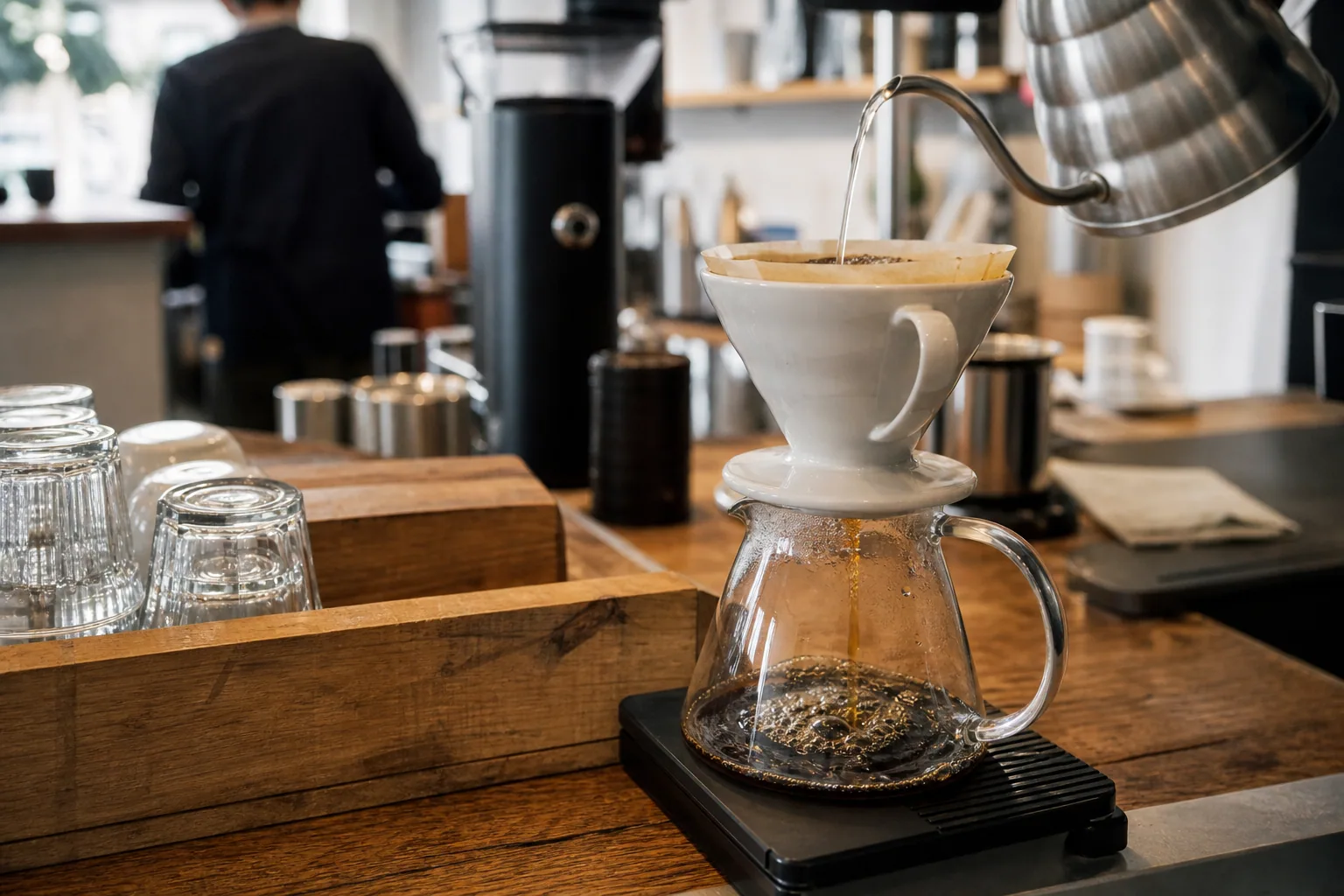 Sådan spiller kaffebar-scenen i Indre By typisk sammen detalje