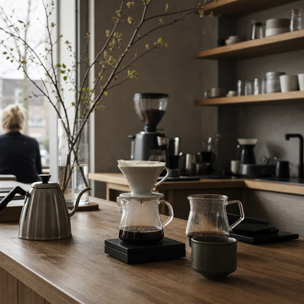 Håndbryg på kaffebar