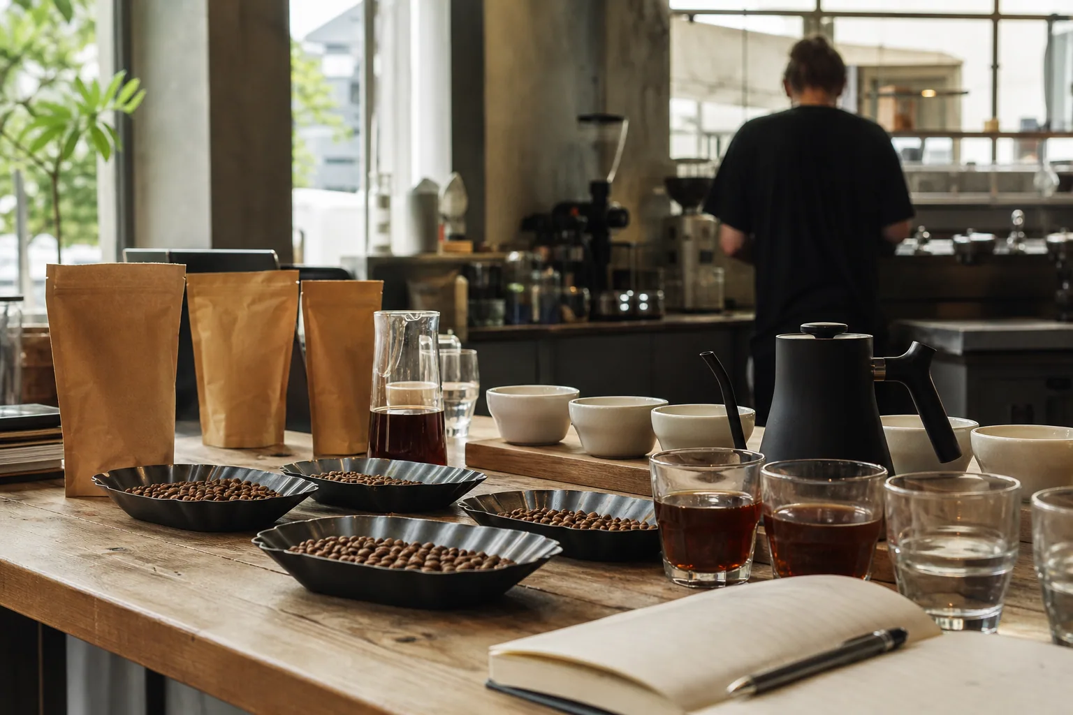 Blended kaffe fra flere kilder