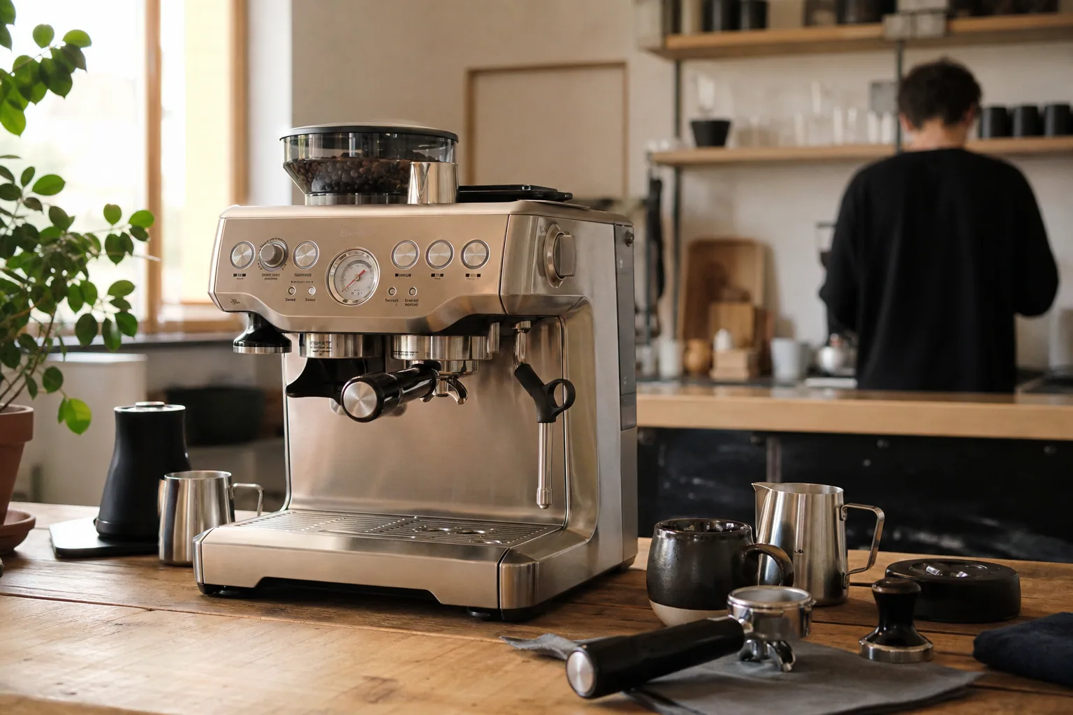 Kaffe-specialistbutik indvendig
