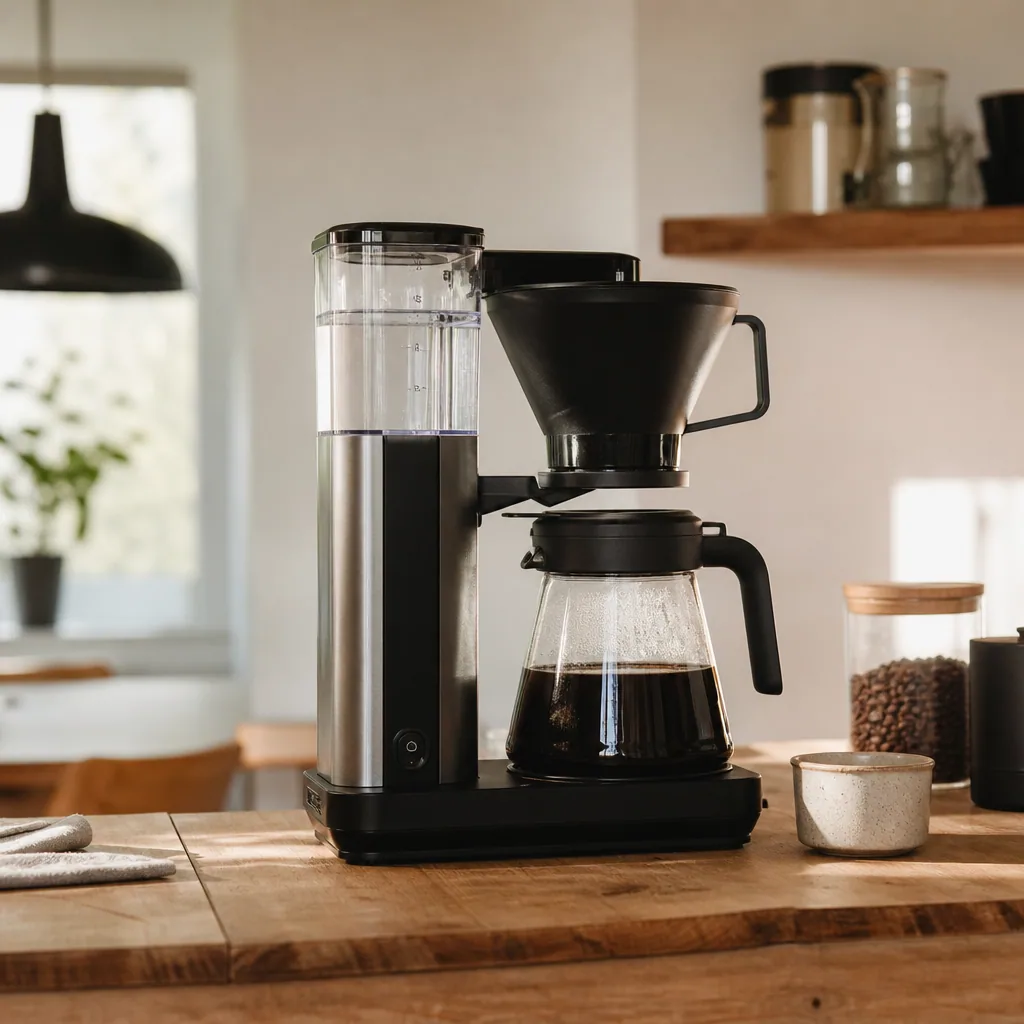 Programmérbar automatisk filterkaffemaskine