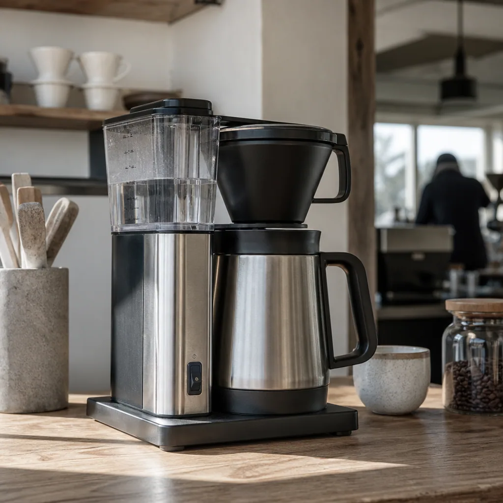 Filterkaffemaskine med isoleret kande